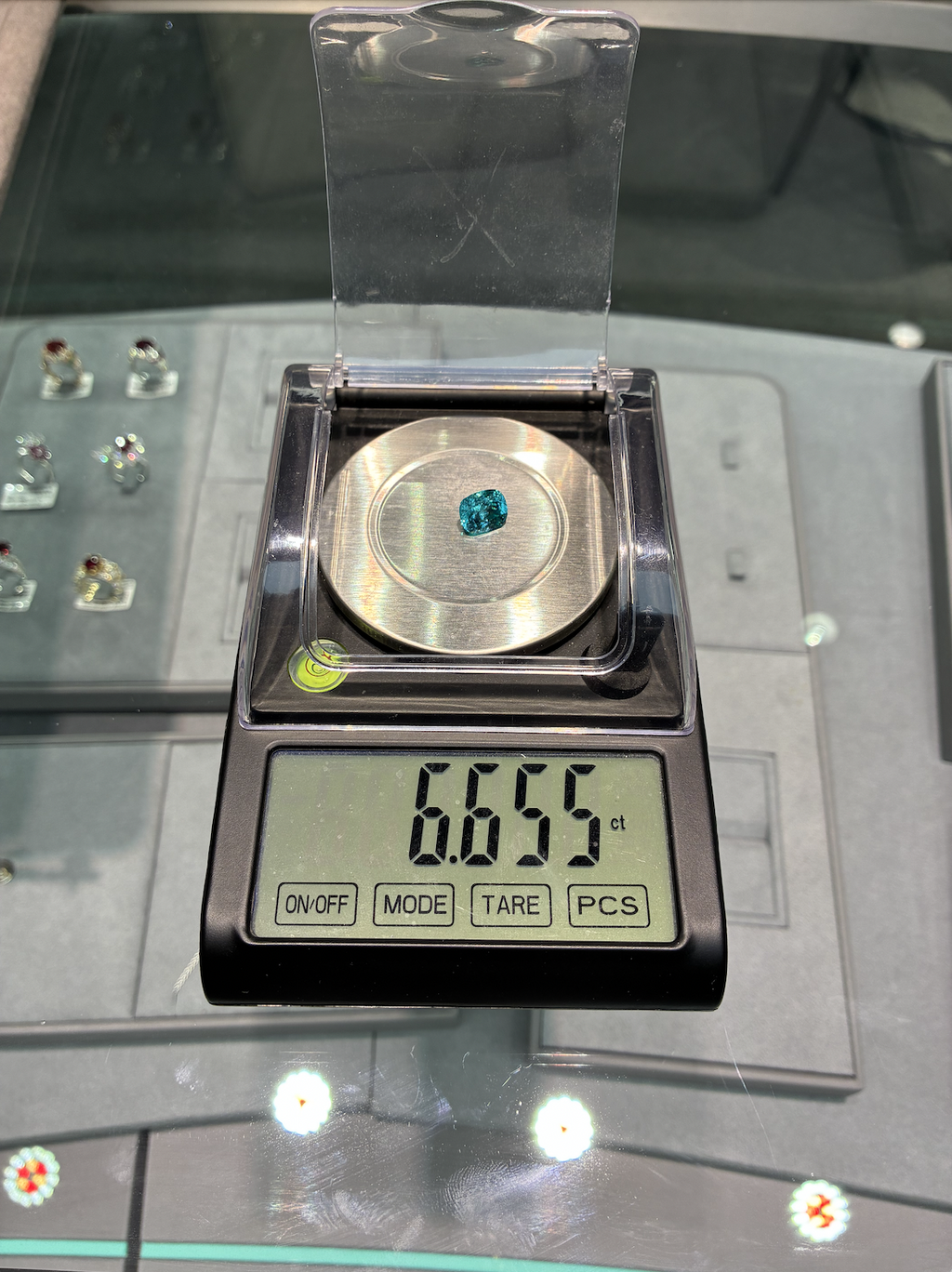 Custom Paraiba Ring Deposit