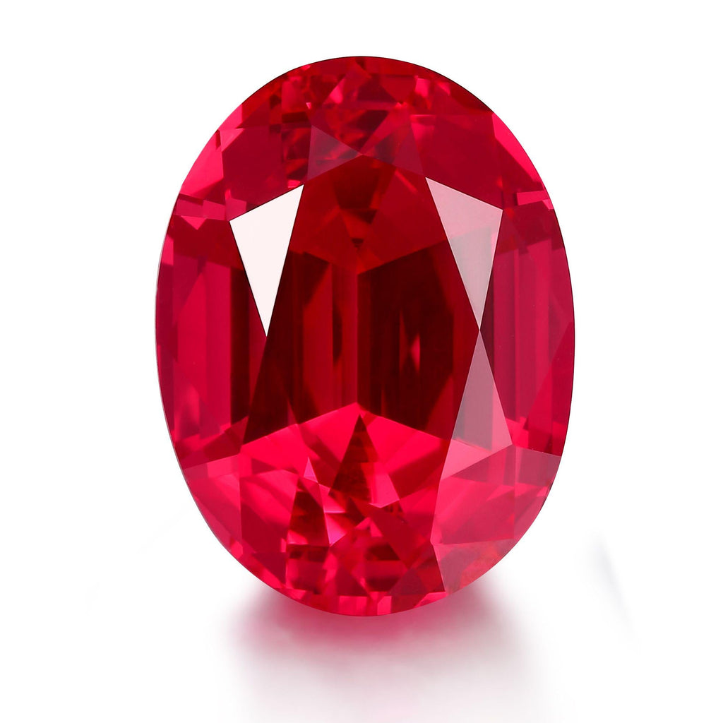 Mifanse 1ct Lab-Grown Jedi Red Spinel,Legendary Neon Red,Crafted for Custom Luxury Jewelry,Loose Stone,Excellent Cut Jewelry Making,IGI Certificate,for Ring,Necklace,Bracelet,Earrings