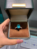 6.65CT  9K Lab Grown Paraiba Custom Ring Final Balance Payment
