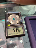 5.14 Carat Lab Paraiba Neon Blue  8.28 Carat Lab Emerald Colombian Muzo Green