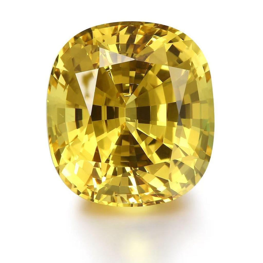 Mifanse 1ct Lab-Grown Canary Yellow Sapphire,Pure Sunshine,Captured Golden Light,Crafted for Custom Luxury Jewelry,Loose Stone,Excellent Cut Jewelry Making,IGI Certificate,for Ring,Necklace,Bracelet,Earrings