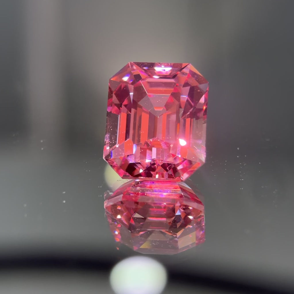 Mifanse 1ct Lab-Grown Padparadscha,Lotus Blossom,Crafted for Custom Luxury Jewelry,Loose Stone,Excellent Cut Jewelry Making,IGI Certificate,for Ring,Necklace,Bracelet,Earrings