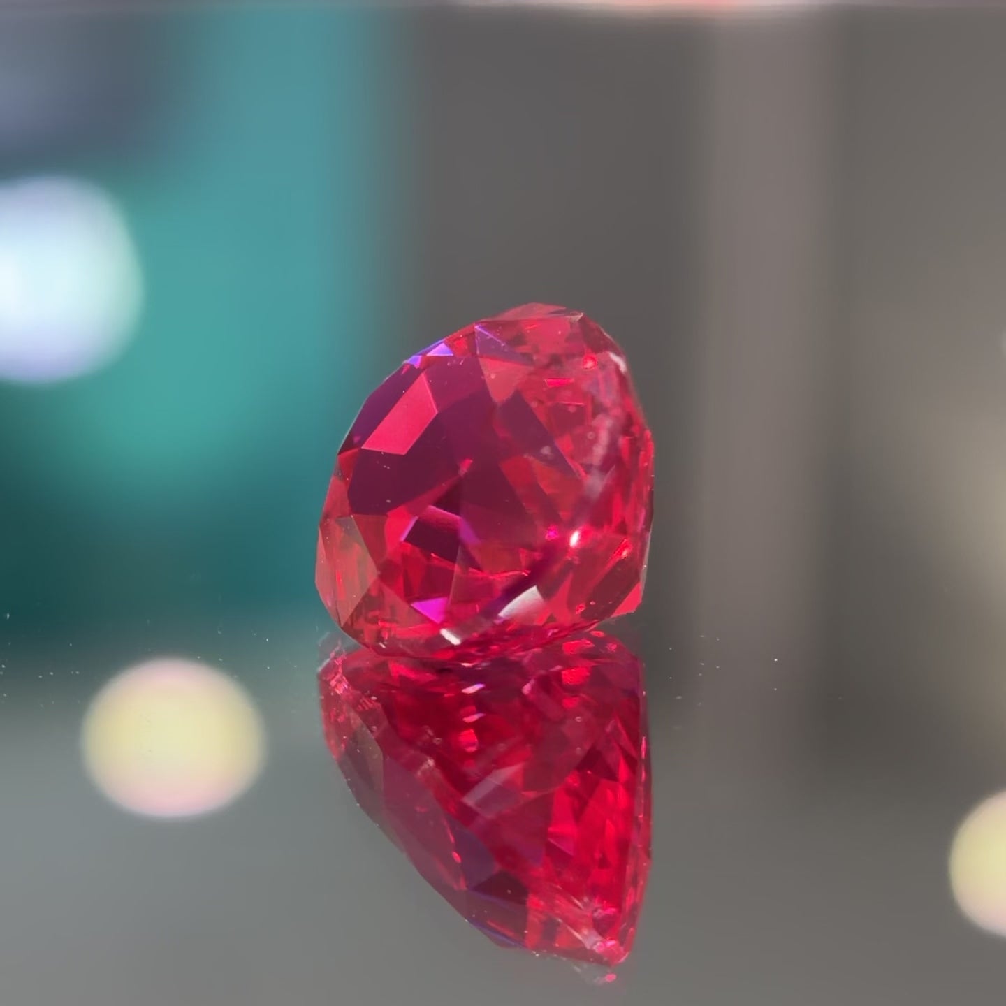 Mifanse 1ct Lab-Grown Jedi Red Spinel,Legendary Neon Red,Crafted for Custom Luxury Jewelry,Loose Stone,Excellent Cut Jewelry Making,IGI Certificate,for Ring,Necklace,Bracelet,Earrings