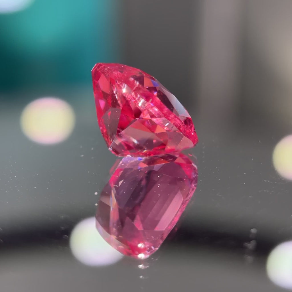 Mifanse 1ct Lab-Grown Pink Sapphire, Freud Rose Color,Rare Rose Fuchsia Neon Fire,Excellent Cut Jewelry Making,IGI Certificate,for Ring,Necklace,Bracelet,Earrings