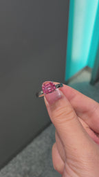 2.88CT  9K Lab Grown Padparadscha Custom Ring Final Balance Payment