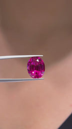 1 Carat Lab Pink Sapphire Freud Rose Color