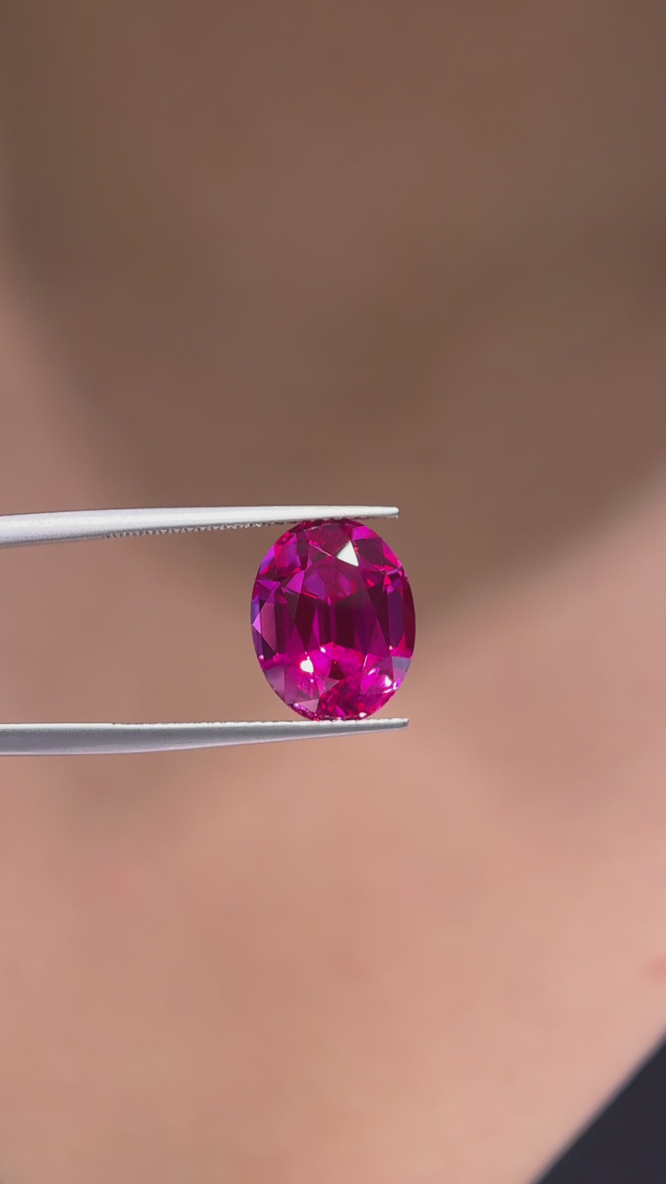 1 Carat Lab Pink Sapphire Freud Rose Color