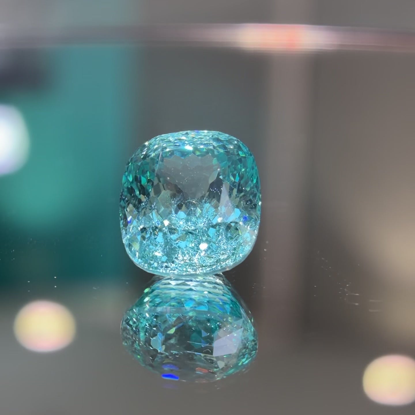 Mifanse 1ct Lab-Grown Paraiba, Neon Ocean Glow, Crafted for Custom Luxury Jewelry, Loose Stone, Excellent Cut for Jewelry Making, IGI Certificate, for Rings, Necklaces, Bracelets, and Earrings